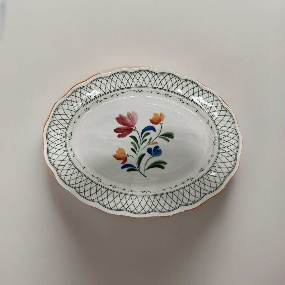 Provincial Designs by Nikko Hampton Oval Serving Plate Platter Tray
